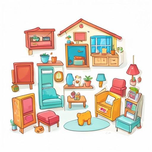 Theme 5 - Parts, rooms and furniture in the house; pets in the house